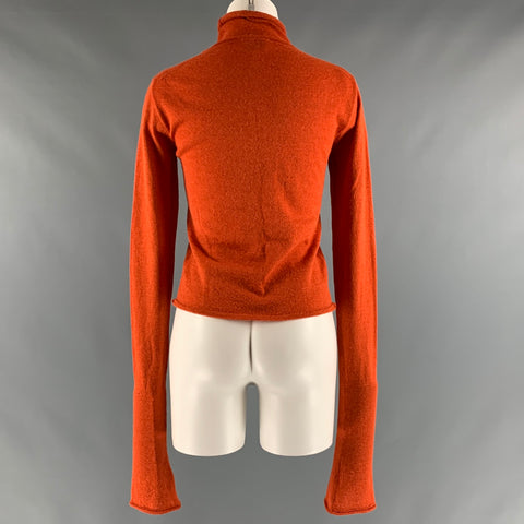 ACNE STUDIOS Size S Orange Alpaca  Wool Turtleneck Pullover