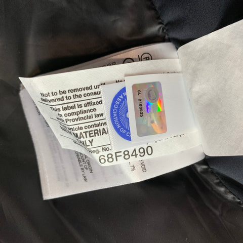 CANADA GOOSE Size XL Black Wool Zip Up High Collar Jacket