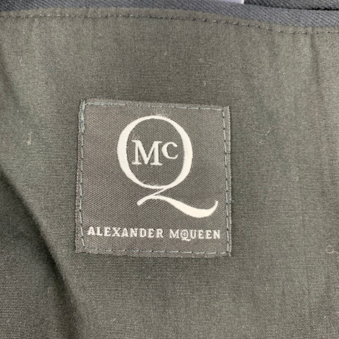 MCQ by ALEXANDER MCQUEEN Size 40 Black Charcoal Wool / Polyester Sport Coat