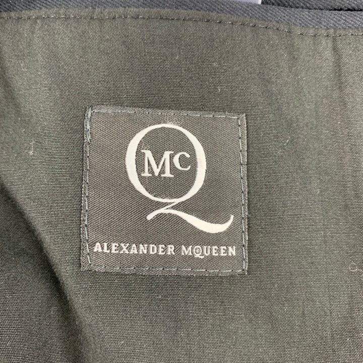 MCQ by ALEXANDER MCQUEEN Size 40 Black Charcoal Wool / Polyester Sport Coat