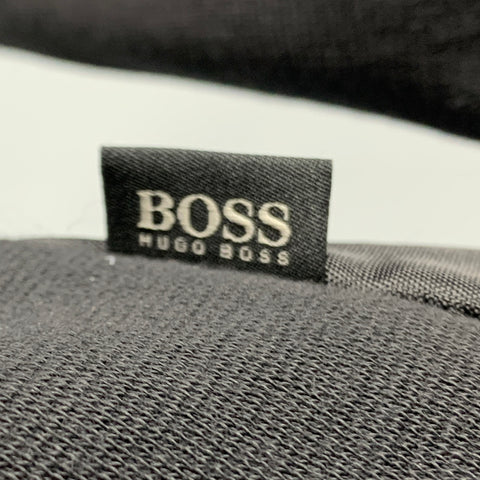 HUGO BOSS Size S Black Mixed Fabrics Cotton Nylon Zip Up Jacket