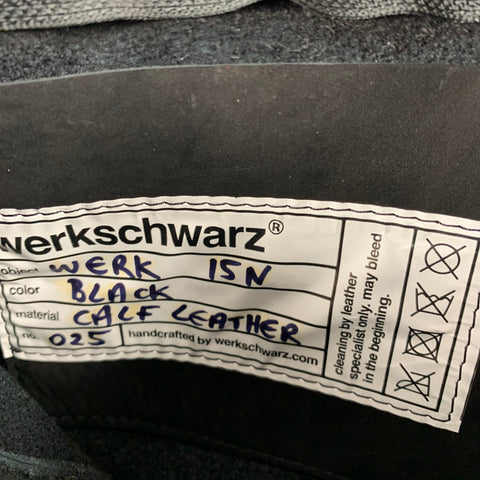 WERKSCHWARZ Black Suede Belt Bag
