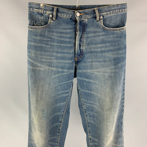 MAISON MARGIELA Size 31 Blue Wash Denim Button Fly Jeans