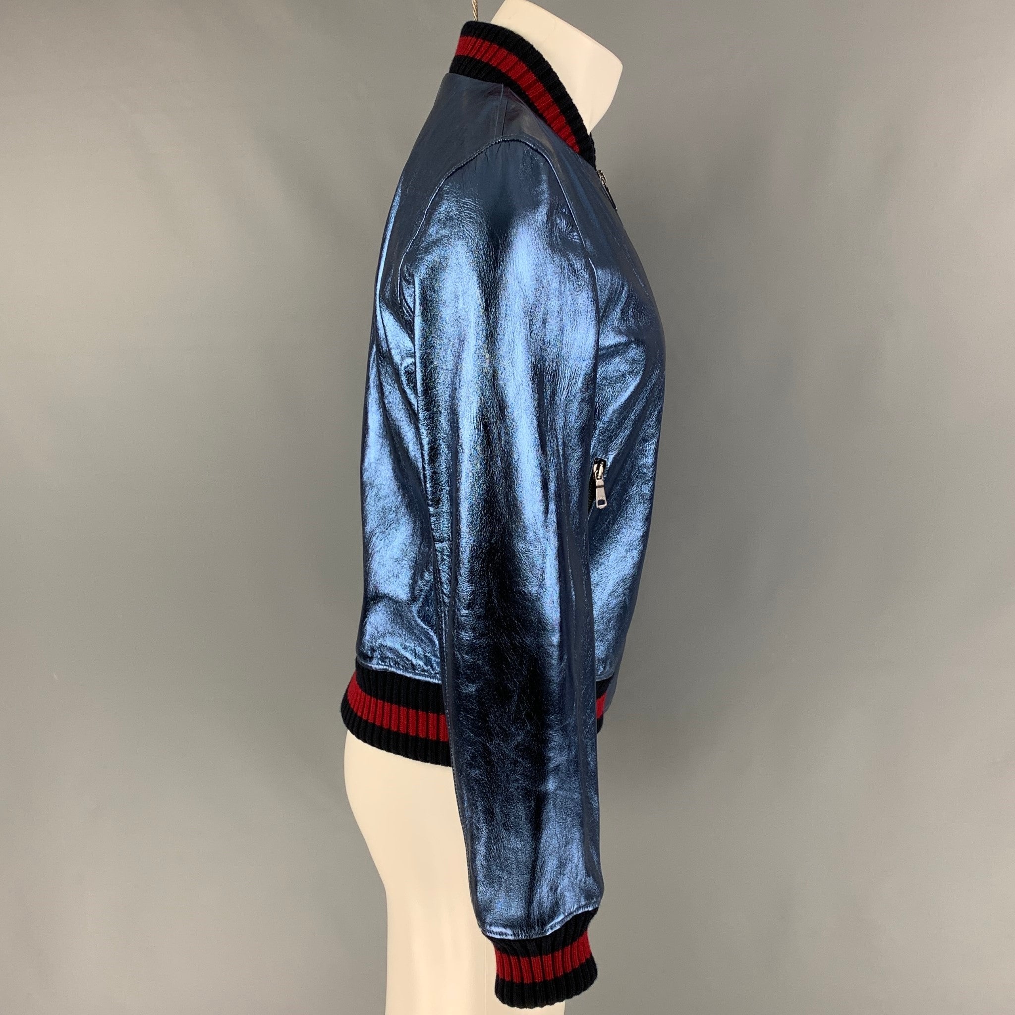 Gucci metallic bomber jacket on sale