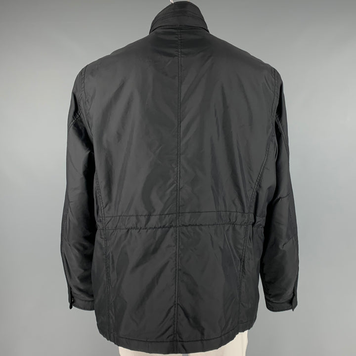 CALVIN KLEIN Size XXL Black Polyester Multi-Pockets Jacket
