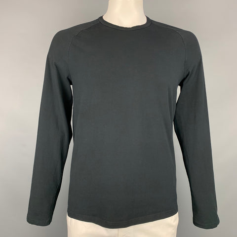 PRADA Size XXL Black Cotton Crew-Neck Pullover
