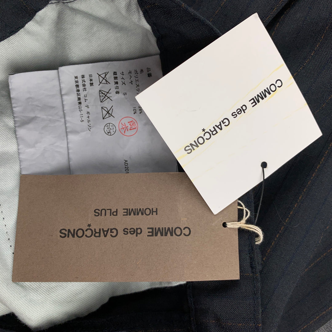COMME des GARCONS HOMME PLUS Size S Grey Stripe Wool Blend Casual Pants