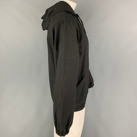 WTAPS Size M Charcoal Cotton Hooded Jacket