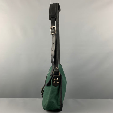 SOUTH 2 WEST 8 Green Black Canvas Leather Cross Body Bags