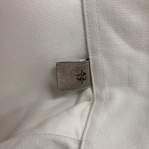 ARMANI COLLEZIONI Size XL White Cotton Button Up Long Sleeve Shirt