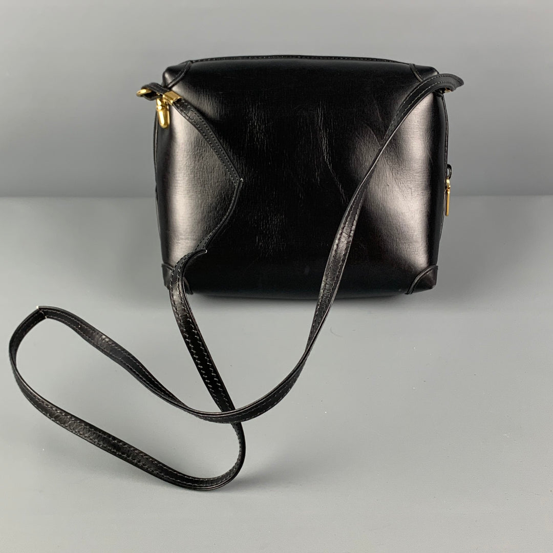 Bolso cruzado de cuero negro GUCCI