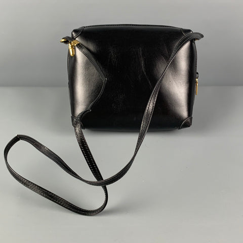 GUCCI Black Leather Cross Body Handbag