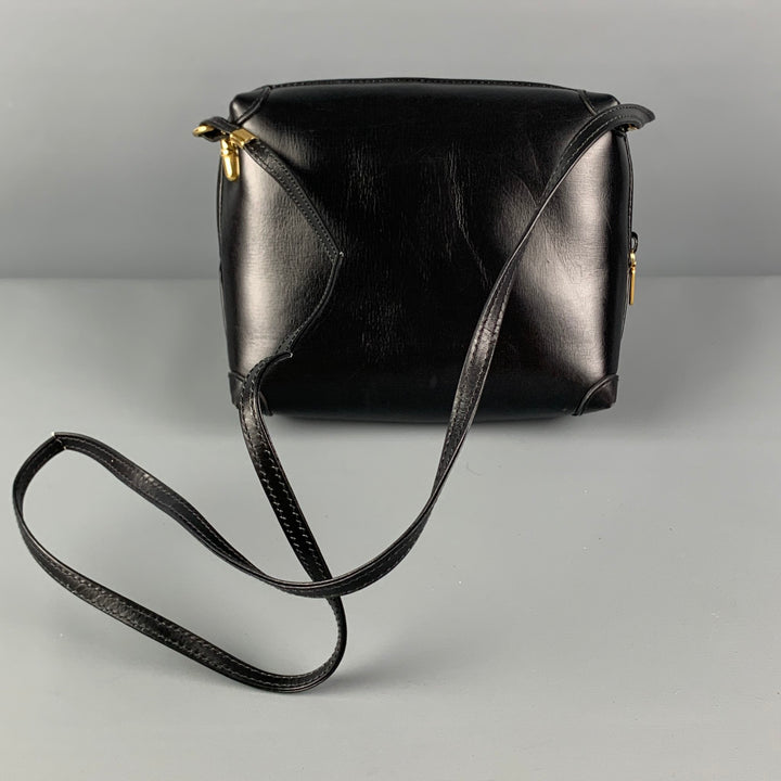 Bolso cruzado de cuero negro GUCCI