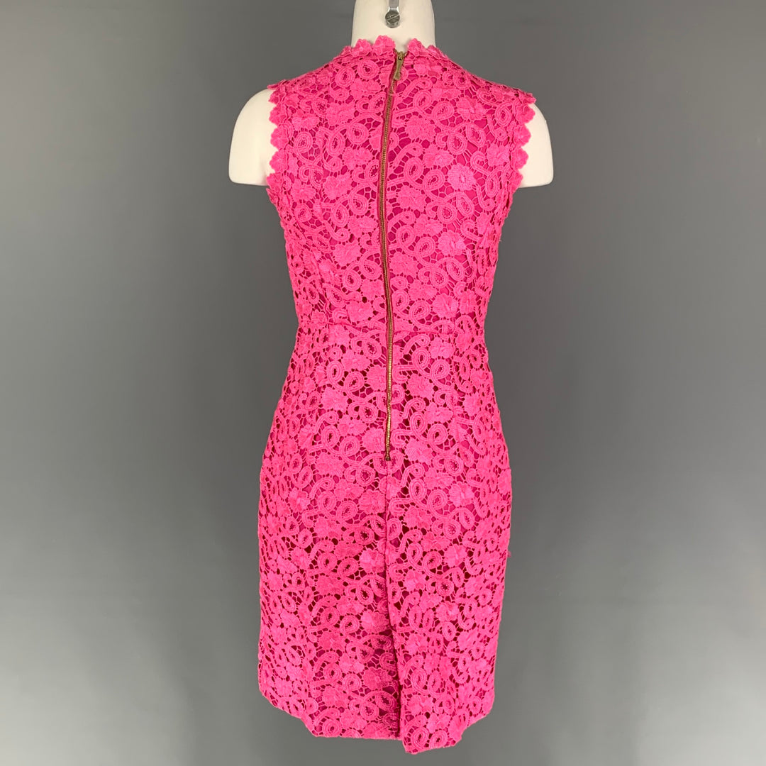 KATE SPADE Size XS Pink Polyester Lace Shift Dress