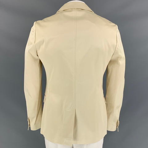 D&G by DOLCE & GABBANA Size 42 Beige & Pink Cotton Blend Sport Coat