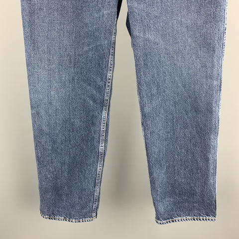 GOLDEN GOOSE Size 2 Blue Washed Wide Leg KIM Jeans