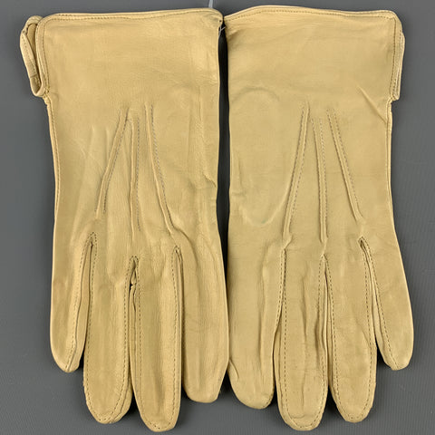 Vintage STOCKMAN Size 9 Khaki Leather Goat Gloves