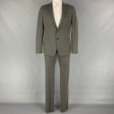TONELLO Traje con solapa de muesca en mezcla de algodón color pizarra talla 42