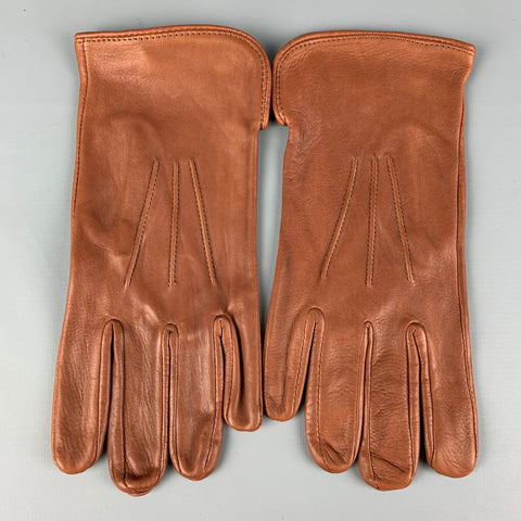 VINTAGE Taille 9 Gants en cuir peau de cerf Tan