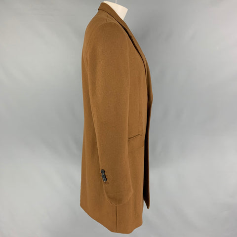 AMI by ALEXANDRE MATTIUSSI Size 44 Brown Notch Lapel Coat