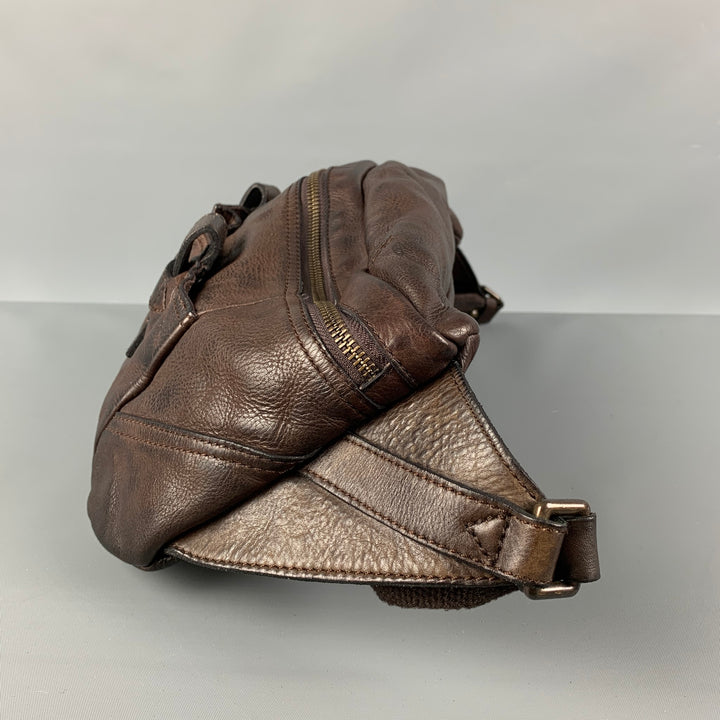 FRYE Brown Distressed Leather Cross Body Fanny Pack Handbag