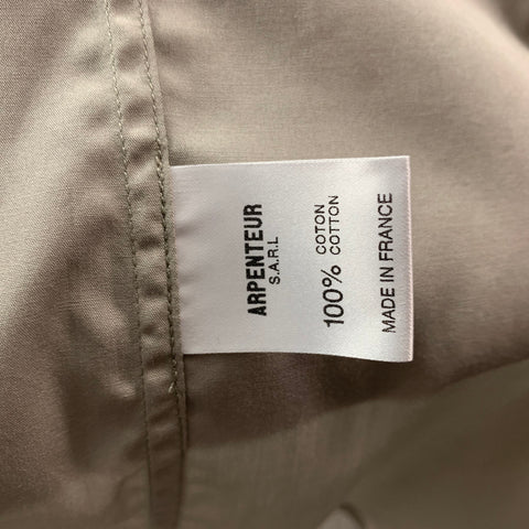 ARPENTEUR Size L Grey Cotton Short Sleeve Shirt