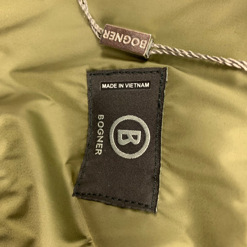 BOGNER Size 40 Olive Polyester Zip Up Jonas Jacket