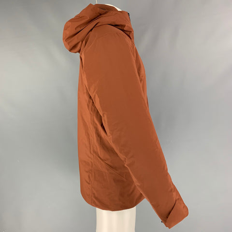 ARCTERYX Size M Brick Nylon Wind Stopper Hooded Jacket
