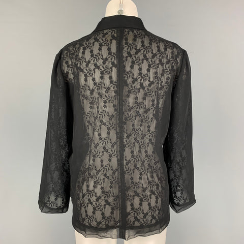 COMME des GARCONS Taille L Black See Through Jacket Blazer