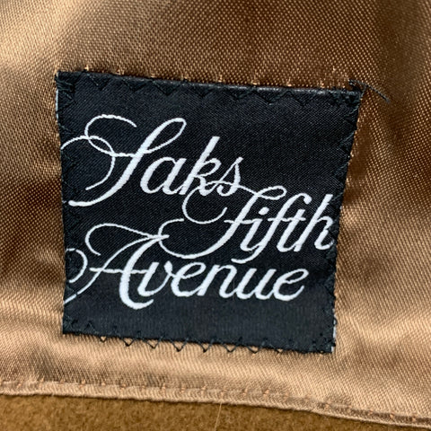 SAKS FIFTH AVENUE Taille 48 Manteau en laine et cachemire beige