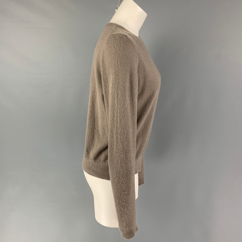 RICK OWENS Size S Taupe Cashmere Long Sleeve Pullover