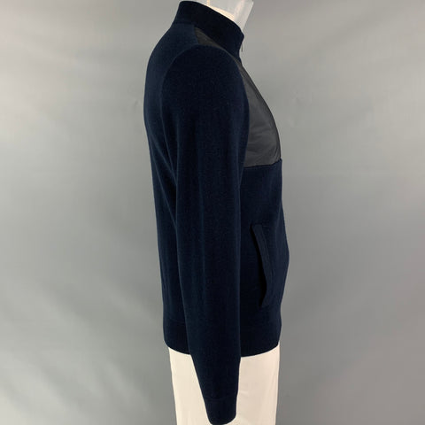 HUGO BOSS Cotton &  Wool Navy Blue Chest Size L Zip Jacket