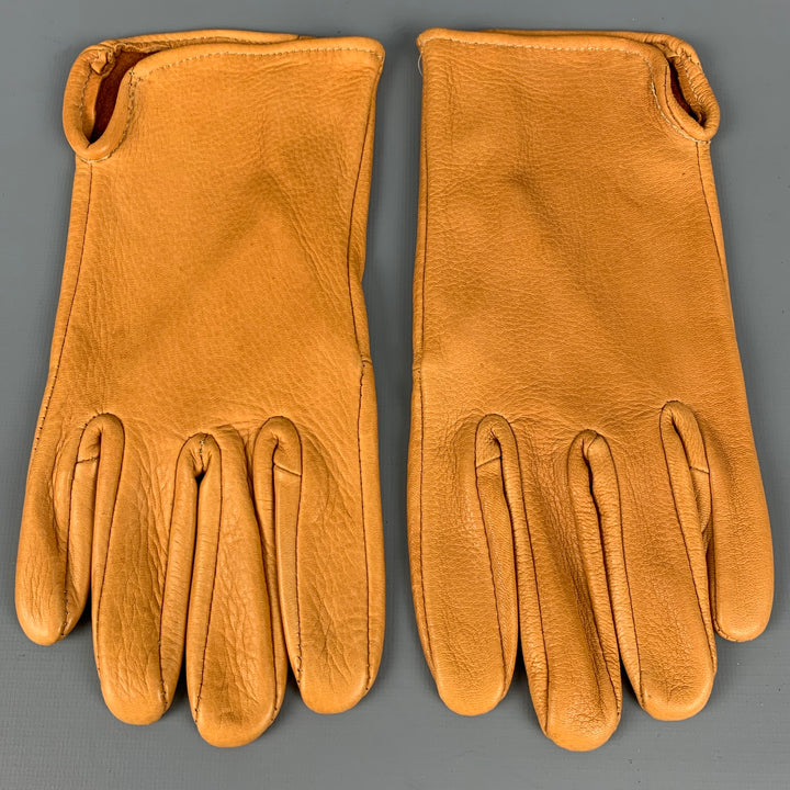 VINTAGE Camel Leather Gloves