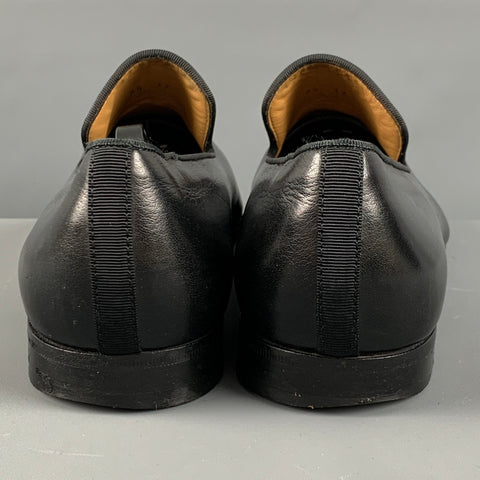 PAUL STUART Size 9.5 Black Leather Loafers