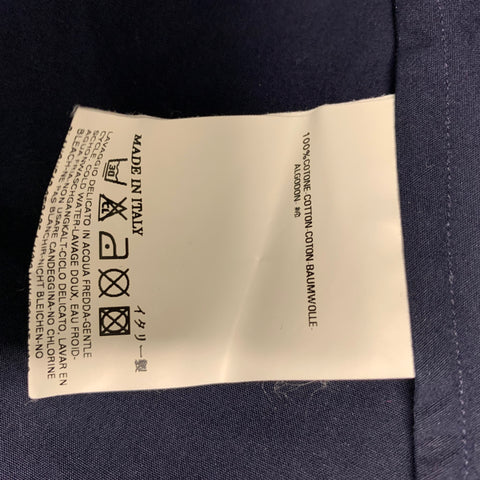 DSQUARED2 Size 4 Navy & White Cotton Polka Dot Cap Sleeves Casual Top