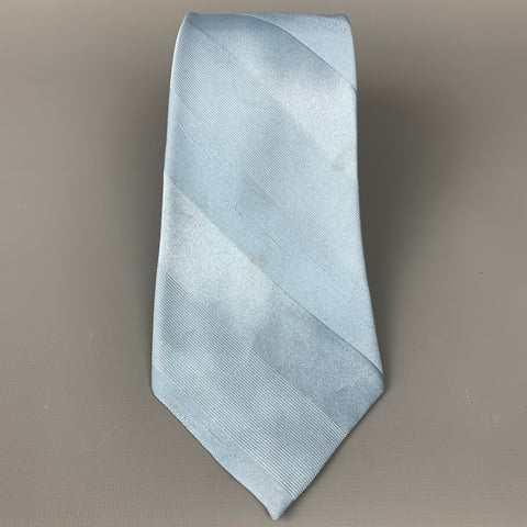 Vintage TONINO FIRENZE Light Blue Two Tone Polyester Tie