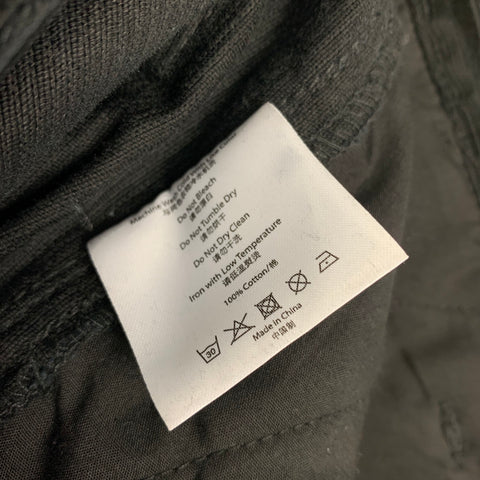 CLOT APPAREL Size L Black Corduroy Cotton Carpenter Pants