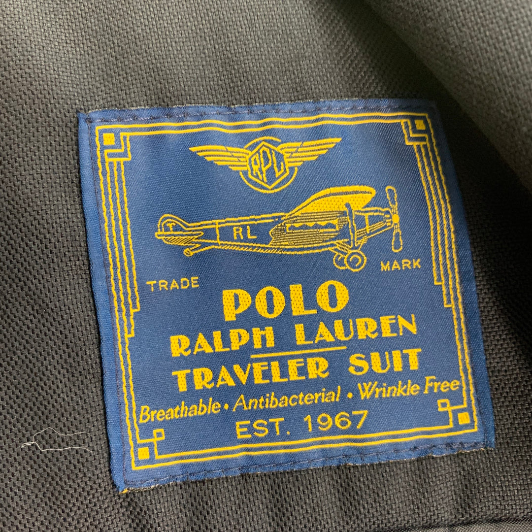 POLO by RALPH LAUREN Size 40 Navy Polyester Single Breasted Sport Coat