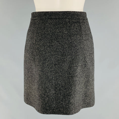 Minifalda acampanada de cachemira y lana gris talla 0 de GUCCI