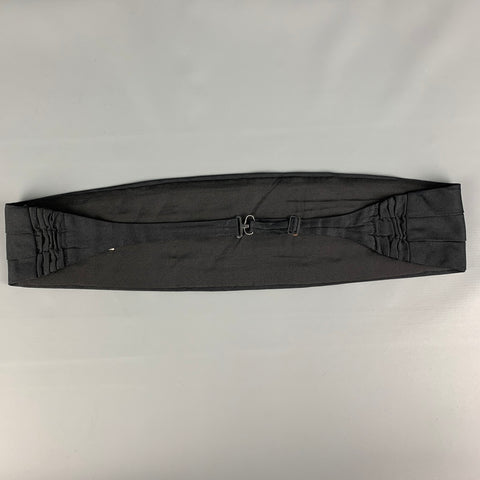 Vintage BRENDA KETT Black Solid Cummerbund