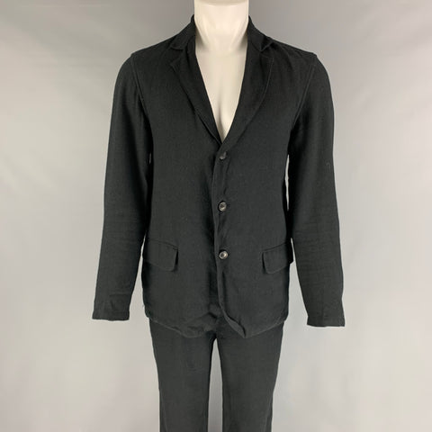 OUR LEGACY Traje con solapa de muesca en mezcla de lana negra talla 38