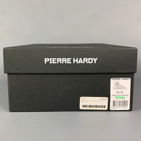 PIERRE HARDY Size 12 Grey Blue Two Toned High Top Sneakers