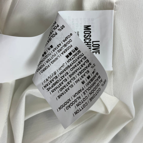 LOVE MOSCHINO Size 6 Black & White Checkered Cotton Jacket