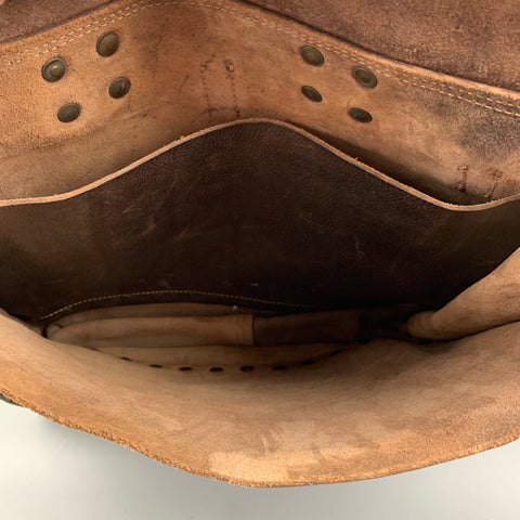 RRL by RALPH LAUREN Limited Edition Brown Studded Leather Bag