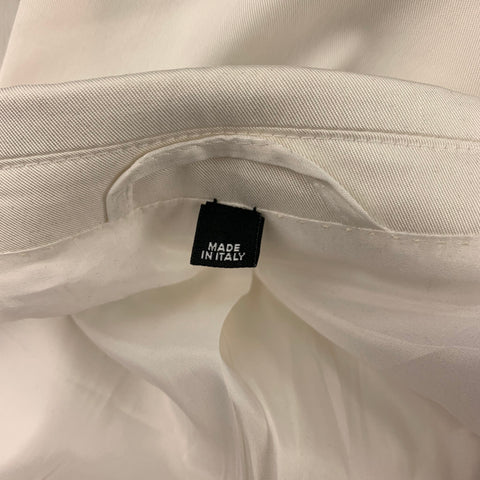 NEIL BARRETT Size 40 White Tencel Blend Peak Lapel Sport Coat