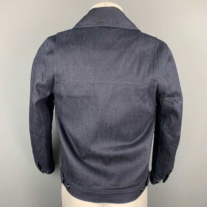 THE ARRIVALS Lykke Size S Indigo Denim Shawl Collar Jacket