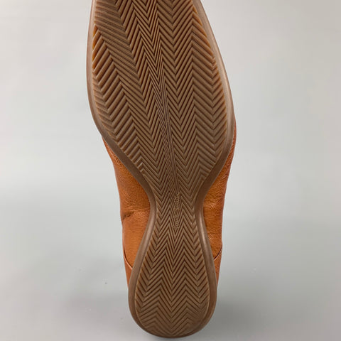 PAUL SMITH Size 9 Tan Suede Square Toe Lace Up Shoes