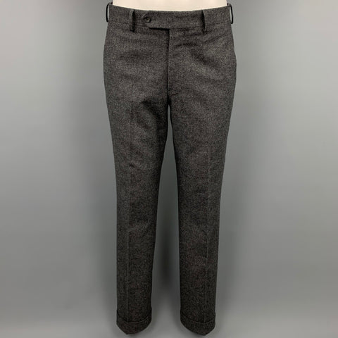SAMUELSOHN Size 40 Regular Dark Gray Wool / Cashmere Custom Suit