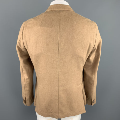 PAUL SMITH Size 42 Regular Camel Brown Camel Hair Notch Lapel Sport Coat