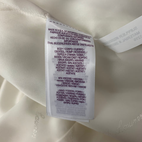 Collection RALPH LAUREN Taille 6 Blazer en acétate et viscose crème
